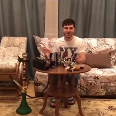 Screenshot of Zelim Bakaev, missing since August 2017, taken from a video allegedly made by him from Germany in August, but suspected of being fake, filmed under coercion by his captors.