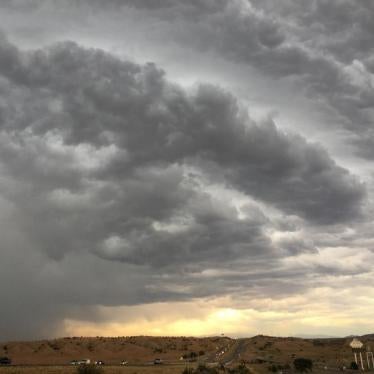 A storm forms over Intersate 40 near Albuquerque, New Mexico, U.S., July 29, 2016.