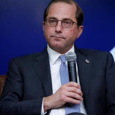 Health and Human Services Secretary Alex Azar participates in a forum called Generation Next at the Eisenhower Executive Office Building in Washington, U.S., March 22, 2018.