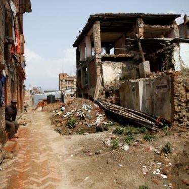 Abandoned houses, damaged during the 2015 earthquake, stand in Bhaktapur, Nepal April 21, 2017. Picture taken April 21, 2017.