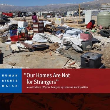 Cover of the Lebanon refugees report