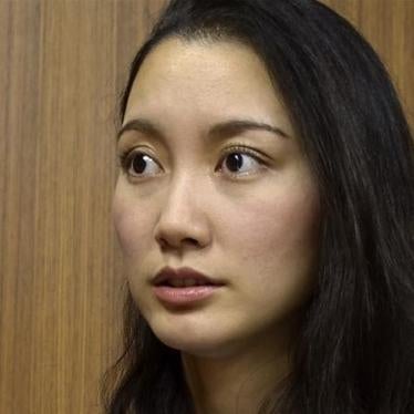 Shiori Ito, a journalist, who says was raped by an colleague in 2015, talks about her ordeal and the need for more support for the victims in Japan, during an interview in Tokyo [Mari Yamaguchi/AP]
