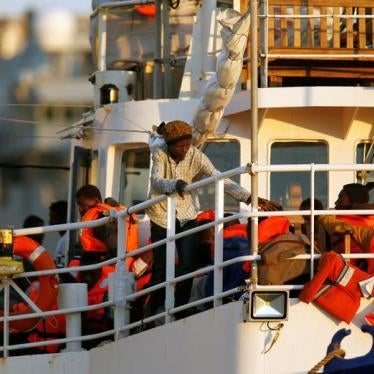 Migrants are seen onboard the charity ship Lifeline at Boiler Wharf in Senglea, in Valletta's Grand Harbour, Malta June 27, 2018.