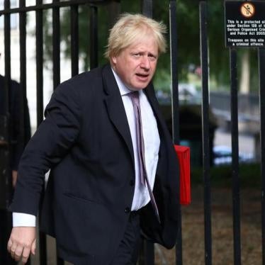 Britain's Secretary of State for Foreign and Commonwealth Affairs Boris Johnson arrives at 10 Downing Street in London, Britain, July 3, 2018. 