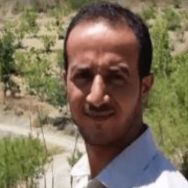 Algerian blogger Merzoug Touati appears in a still from video. 