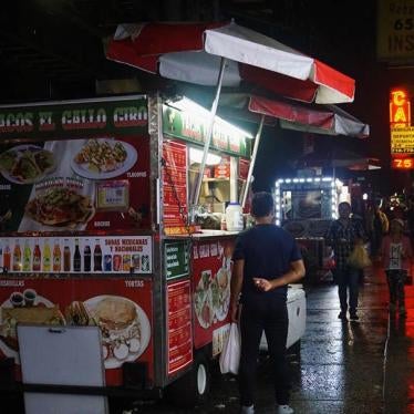Street vendors in Queens, New York, July 25, 2018.