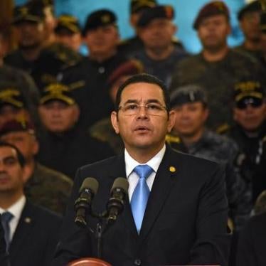 El presidente Jimmy Morales