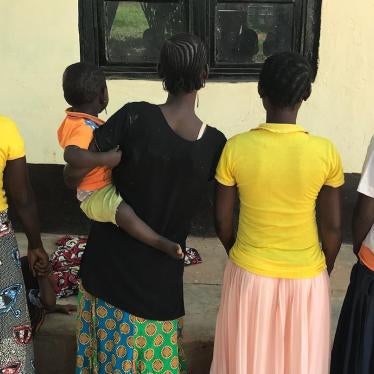 Survivors of attack on their primary school in Kazumba territory, October 2018. 