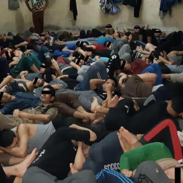 Juveniles’ cell at Tal Kayf prison, taken in April 2019 and shared confidentially with Human Rights Watch, shows extreme overcrowding at the prison.