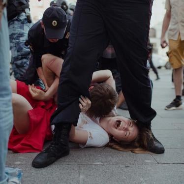 Police used brutal force at the July 27 peaceful protest over the exclusion of opposition candidates from upcoming Moscow city assembly elections.