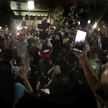Protesters chant slogans against the government in Cairo, Egypt, September 21, 2019.