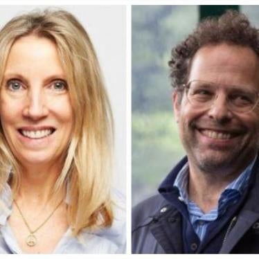 Human Rights Watch Board of Directors named co-chairs Amy Rao (L) and Neil Rimer. 