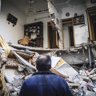 House destroyed by explosive weapon