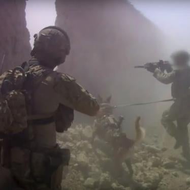 Australian SAS search operation in Uruzgan province, Afghanistan, in May 2012. Screenshot from ABC News, Four Corners, March 16, 2020.